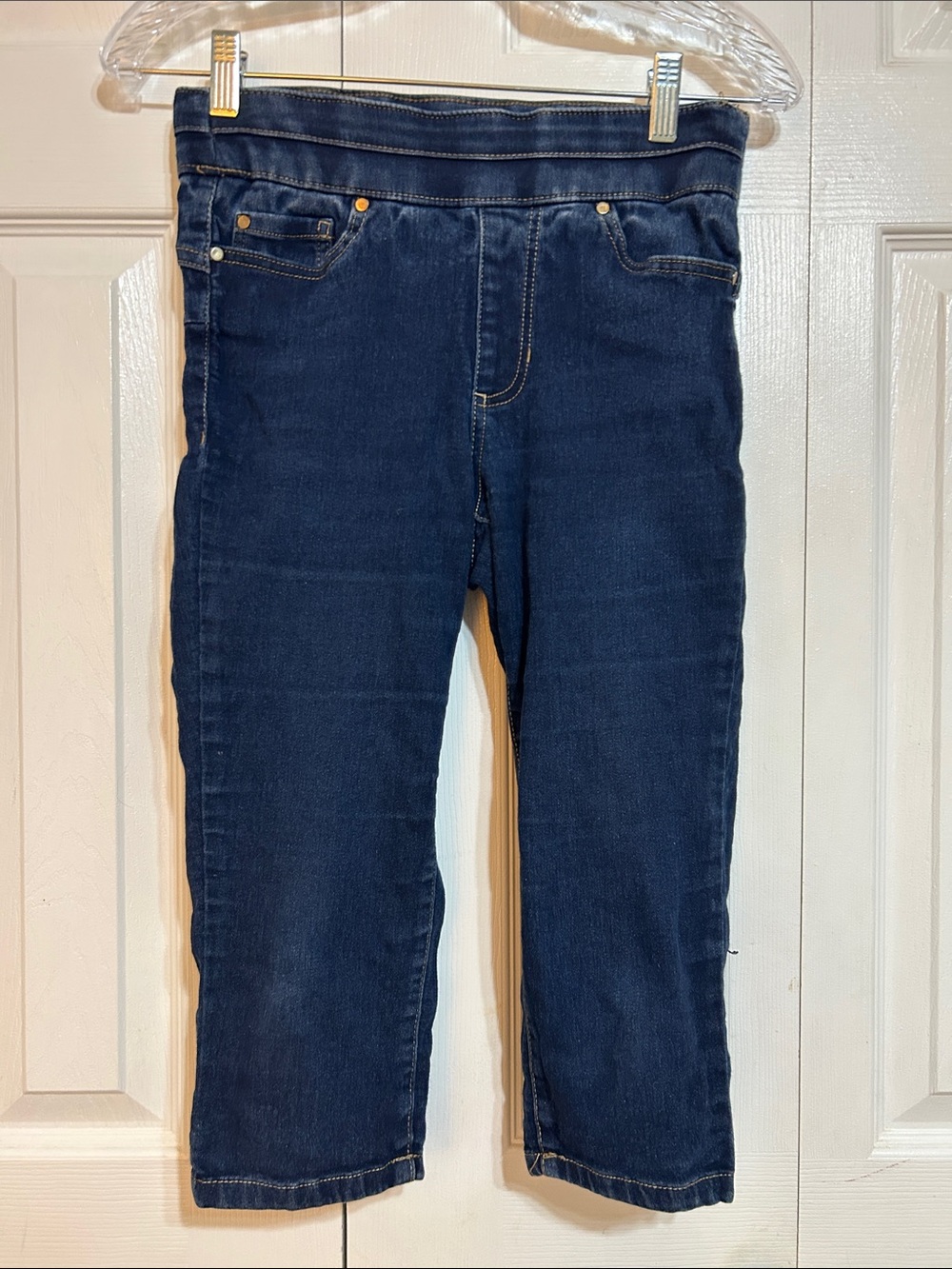d. jeans Dark Blue Relaxed Fit Women’s denim capris